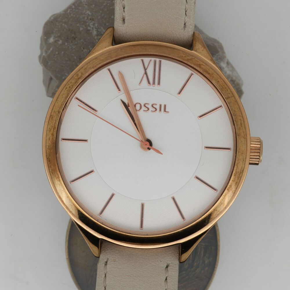 Fossil 38mm Quartz BQ3082 – Rose Gold – New Battery – Tested Running
